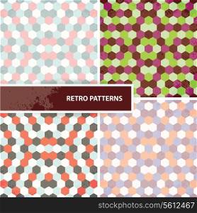 Set of retro patterns