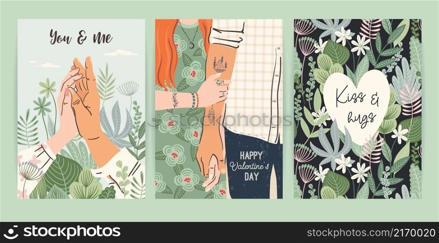 Set of Romantic illustrations. Man and woman. Love, love story, relationship. Vector design concept for Valentines Day and other users.. Set of Romantic illustrations. Man and woman. Love, love story, relationship. Vector Valentines Day