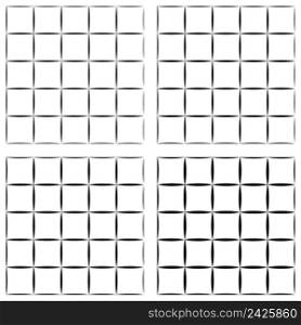 Set of seamless pattern grid tiles, vector grid cells, tile pattern
