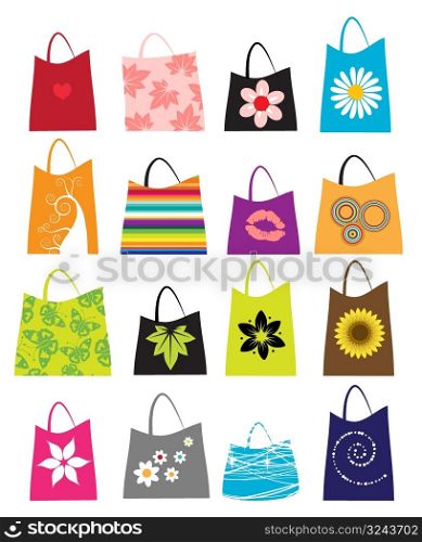 Set of shopping bags