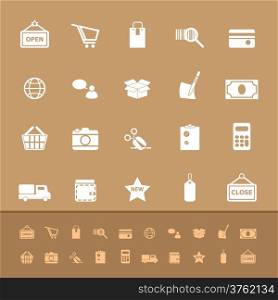 Set of shopping color icons, stock vector