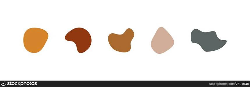 Set of simply random shapes in pastel colors icon. Vector illustration desing.