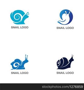 Set of Snail logo creative template vector icon illustration design