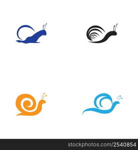 set of Snail logo vector design illustration template