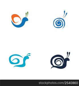 set of Snail logo vector design illustration template