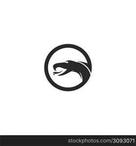set of snake head logo with shield vector icon illustration design