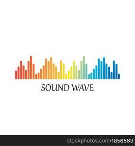 Set of Sound wave music logo vector design