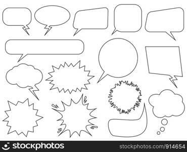 Set of speech bubbles - Vector illustration