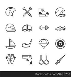 Set of sport icons , eps10 vector format