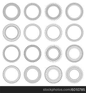 Set of stamps. Set of stamps vector design abstract element