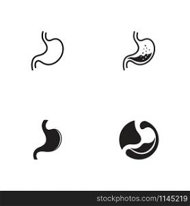 set of stomach care icon designs concept vector illustration