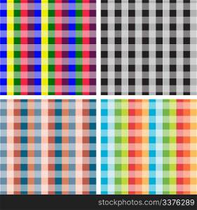 Set of striped backgrounds