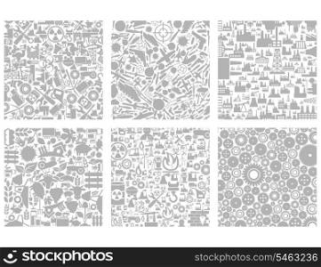 Set of structures the industry. A vector illustration