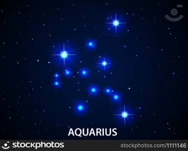 Set of Symbol Zodiac Aquarius
