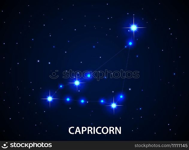 Set of Symbol Zodiac Capricorn