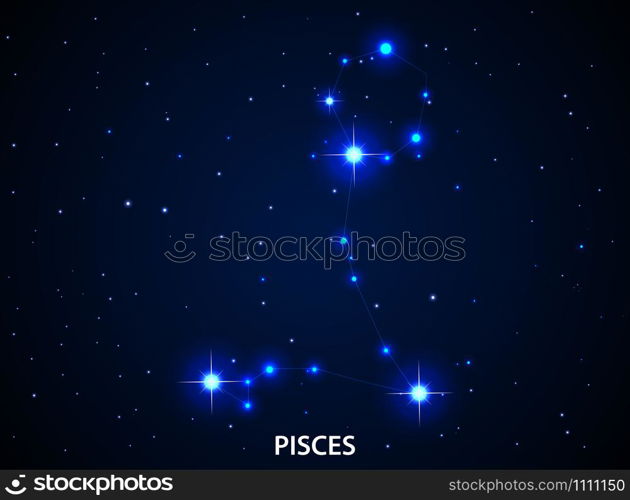 Set of Symbol Zodiac Pisces