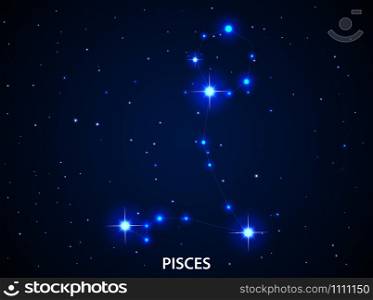 Set of Symbol Zodiac Pisces