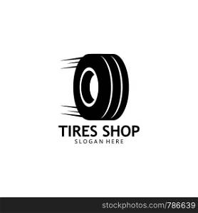 Set of tires logo vector icon illustration template design