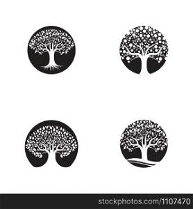 Set Of Tree Logo template vector icon design