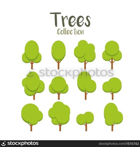 Set of trees flat elements