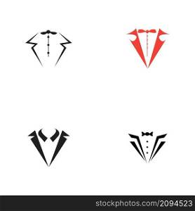 set of Tuxedo Logo template vector icon illustration design - Vector