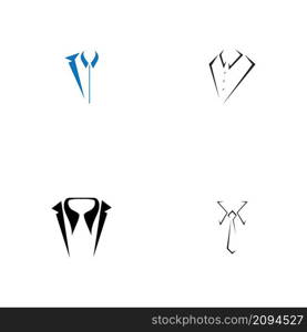 set of Tuxedo Logo template vector icon illustration design - Vector