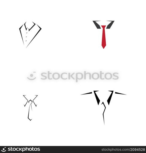 set of Tuxedo Logo template vector icon illustration design - Vector