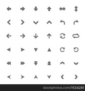 Set of universal arrow icon sign and symbol Vector illustration
