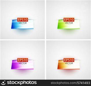 Set of vector background with shelves
