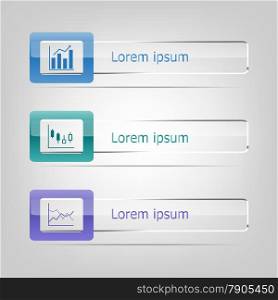 Set of vector banners infographic, stock vector