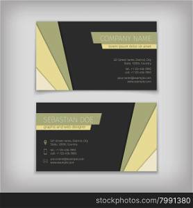 Set of vector business cards templates