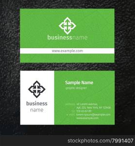 Set of vector business cards templates