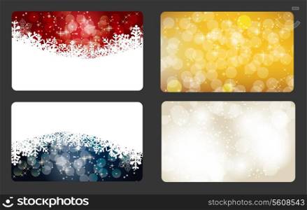 Set of vector christmas , New Year banners (cards)