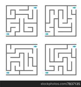 Set of vector mazes