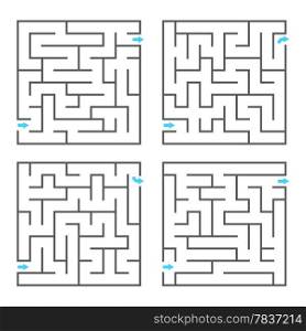 Set of vector mazes