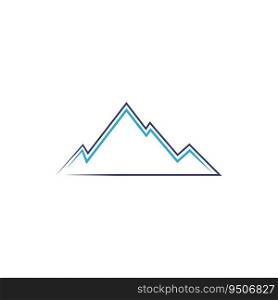 Set of vector mountain and outdoor adventures logo 