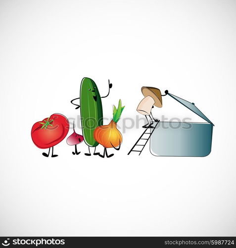 Set of vegetables for cooking soup. Vector design.. Set of vegetables for cooking soup. Vector design