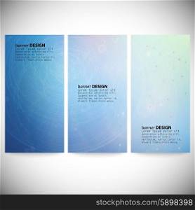 Set of vertical banners. Conceptual vector Design template. Abstract Background Vector.. Set of vertical banners. Conceptual vector Design template. Abstract Background Vector