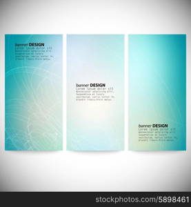 Set of vertical banners. Conceptual vector Design template. Abstract Background Vector.. Set of vertical banners. Conceptual vector Design template. Abstract Background Vector