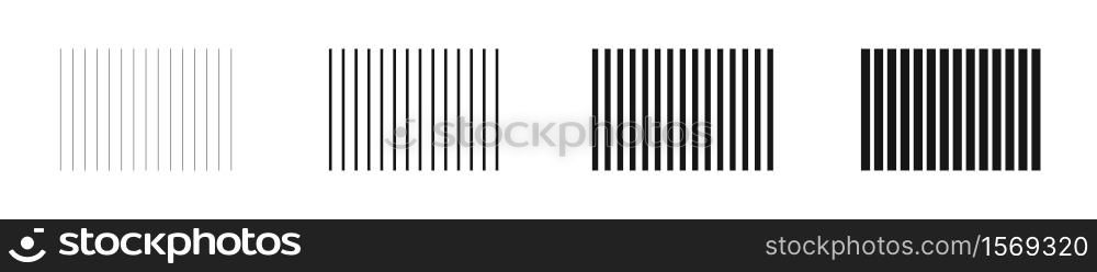 Set of vertical lines. Abstract line background collection. Vector illustartion.