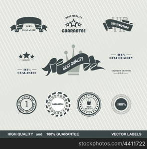 Set of vintage retro premium quality badges and labels