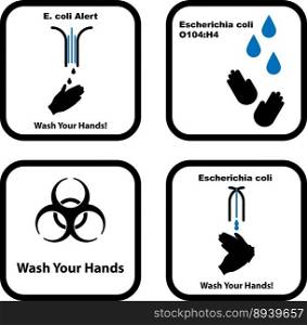 Set of wash your hands icons vector image