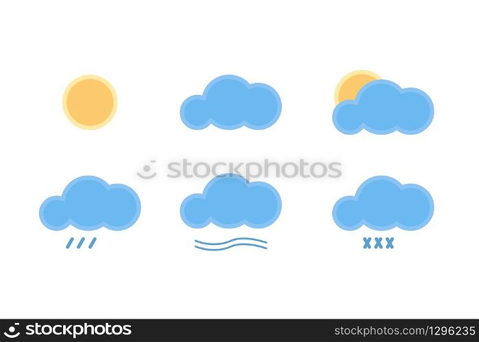 Set of weather icons. Vector EPS 10