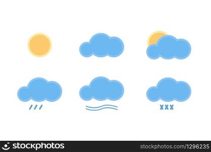 Set of weather icons. Vector EPS 10