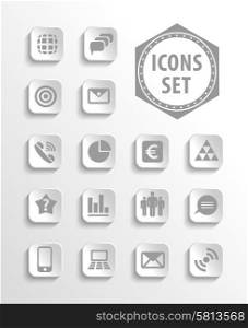 Set of web icons can be used for invitation, congratulation or website