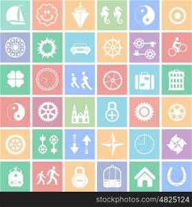 Set of web icons for business, finance and communication