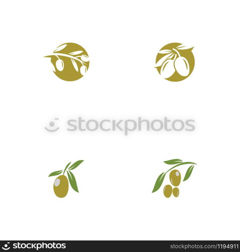 Set olive icon vector illustration design template