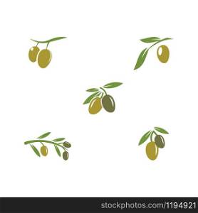 Set olive icon vector illustration design template