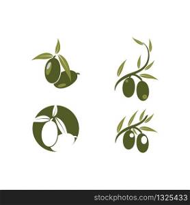 Set olive icon vector illustration design template