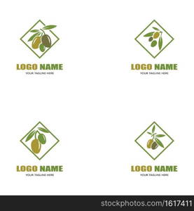 Set olive icon vector illustration design template